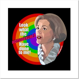 Lucille Bluth-Victim of the Homosexuals! Posters and Art